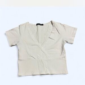 Brandy Melville V-Neck Crop Top